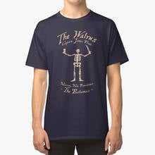 Black Sails-Camiseta The Walrus Black Sails, camisa negra, Pirata, Pirata, bandera, bandera, esqueleto 2024 - compra barato