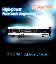 High-power outdoor performance professional stage pure rear stage power amplifier 650W + 650W rear stage power amplifier 2024 - buy cheap