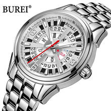 BUREI Brand Fashion Mechanical Watch Man Luxury Waterproof Calendar Business Casual Automatic Wristwatch Clock Relogio Masculino 2024 - buy cheap