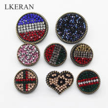 LKERAN 10Pcs 20mm Resin Crystal Plastic Button Ornaments sewing accessory DIY scrapbooking 2024 - buy cheap