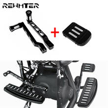 Motocicleta cnc freio pedal almofada calcanhar toe alavanca de mudança com/shifter pegs conjunto para harley touring fl softail trike electra glide flst 2024 - compre barato