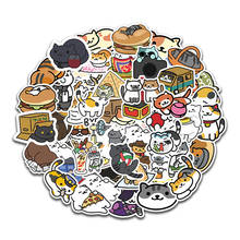 50 Pcs Cute Cats Animal Graffiti Sticker Mixed Style Toys For Suitcase Laptop Bike Luggage Car Scooter Skateboard Sticker 2024 - buy cheap