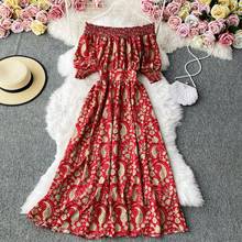 2020 new fashion women's clothing Ankle-Length  Full  Print  woman dress  dresses for women 2024 - buy cheap