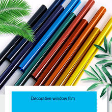 HOHOFILM 9Colors 50cmx400cm Window Film Glass Foil Sticker House Office Decorative Decor Window Tint Christmas Gift Sticker 2024 - buy cheap