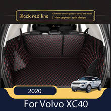 The Trunk Cargo Leather Liner Car Boot Liner Cargo Compartment Floor Carpet Mud For Volvo XC40 2020 2024 - buy cheap