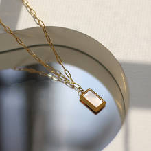 Amaiyllis-Cadena de clavícula de oro blanco de 18k para mujer, colgante hecho a mano, Gargantilla, collar bohemio, regalo de joyería 2024 - compra barato