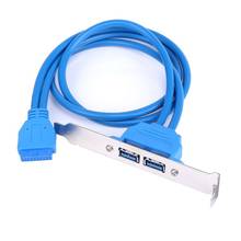 USB3.0 Rear Chassis Baffle Cable 20pin To Double USB3.0 Baffle Cable USB 3.0 Rear Chassis Baffle Cable Computer Cable Connector 2024 - buy cheap