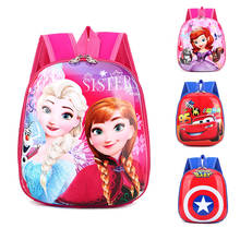 Disney детский портфель, Фигурки игрушек, машинки из мультфильма «Холодное сердце», «Человек-паук», рюкзак для девочек и мальчиков, детский портфель, подарок на день рождения, игрушка 2024 - купить недорого