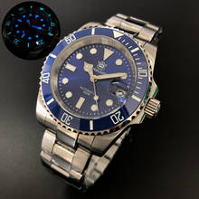 STEELDIVE-relojes de buceo para hombre, pulsera mecánica automática de lujo, resistente al agua, 200m, reloj luminoso suizo 2024 - compra barato