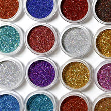 Purpurina holográfica para uñas, en 24 colores, láser holográfico, pigmento para uñas artísticas, polvo artesanal de lentejuelas 2024 - compra barato