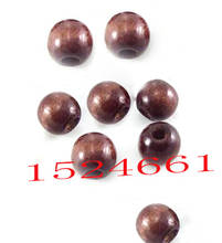 woods  200 Coffee Dyed Round Wood Spacer Beads 10x9mm  Round Beads Wooden Beads Loose Beads Diy Jewelry Accessories 2024 - buy cheap