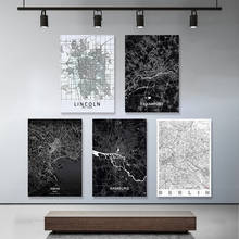 World City Circuit Line Map Home Decor Canvas Prints Painting Poster Wall Art Modular Pictures For Bedside Background No Frame 2024 - buy cheap