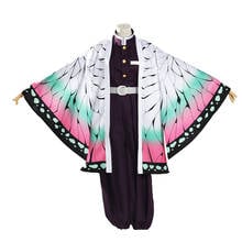 Brdwn Demon Slayer Kimetsu no Yaiba Unisex Kochou Shinobu Kanae Cosplay Costume Kimono Suit Haori 2024 - buy cheap