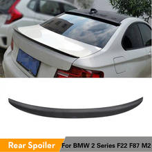 Spoiler traseiro para carro, para bmw 2 séries f22, m253i, 220i, f87, m2 2013-2018, cor preta, abs, porta-malas 2024 - compre barato