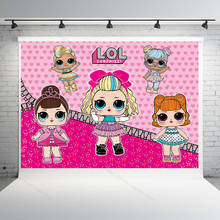 Original LOL Surprise Dolls Happy Birthday Party Decoration Background Cloth Anime Figure LOL Dolls Theme Kids Gifts for Girls 2024 - buy cheap
