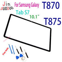 Экран 10,1 ''для Samsung Galaxy Tab S7 T870 T875, передняя стеклянная панель, сенсорный экран, запасные части 2024 - купить недорого