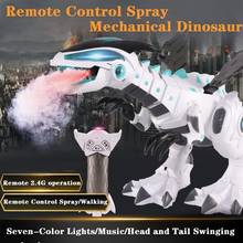 Large Wing Mechanical Dinosaur Electronic Walking Music Light Animal Model Dinosaur Robot Pterodactyl Kids Toy 2024 - buy cheap