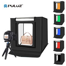 PULUZ 40x40cm 30W Softbox Folding LED Lightbox Studio Photo photography Video Lighting box booth light Tent 6 color backdrops 2024 - buy cheap