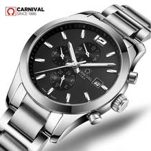 Carnival Brand Fashion Watch Man Luxury Waterproof Luminous Calendar Military Automatic Mechanical Wristwatch Relogio Masculino 2024 - buy cheap