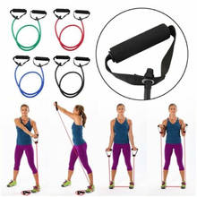 Banda de resistencia para hacer ejercicio, tubo de látex elástico, para Yoga y Pilates, 20 libras 2024 - compra barato