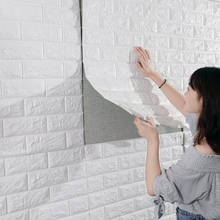 30x60cm 3d tijolo adesivos de parede decoração diy auto-adesivo papel de parede à prova dfor água para quarto das crianças 3d adesivo de parede tijolo 2024 - compre barato