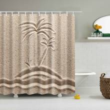 Cortina de banheiro decorativa com estampa a óleo, cortina de banho frabic à prova d'água de poliéster com ganchos de x cm 2024 - compre barato