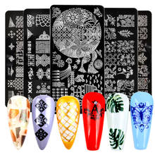 Nail Stamping Plates Line Pictures Stencil Stainless Steel Nail Design for Printing Nail Art Image Plate 2024 - buy cheap