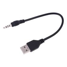 USB штекер 3,5 мм аудио стерео разъем для наушников штекер кабель для MP3 MP4 черный горячий L41F 2024 - купить недорого