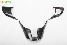 For Mazda 3 Axela hatchback 2014-2017 Car Carbon Fiber Interior Steering Wheel Trim Decorative Cover Trim 3pcs 2024 - buy cheap