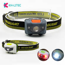 Portable Mini 4 Modes Lightweight Headlight LED Camping Head lamp Head Flashlight Running Head light Camping Headlamp AAA Battey 2024 - buy cheap