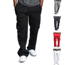 Fashion Overalls Pants Men Sweatpants Loose Baggy Joggers Track Pants Casual Pocket Sport Trousers Male Clothes 2024 - buy cheap
