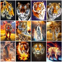 Diamond Embroidery Tiger 5D DIY Diamond Painting Full Square/Round Animal Picture Of Rhinestone Mosaic Crafts Kit Home Decor 2024 - buy cheap