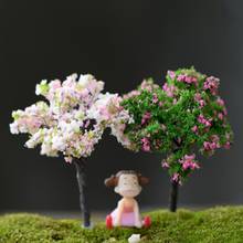 2PCS Mini Trees Fairy Garden Decoration Ornaments for DIY Crafts Miniature Landscape Bonsai Succulent Flower Pot Terrarium Decor 2024 - buy cheap