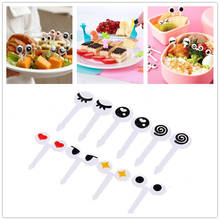 Random Color Mini Kids Animal Farm Fruit Fork Cartoon Snack Cake Dessert Food Fruit Toothpick Lunch Party Birthday Decoration 2024 - buy cheap