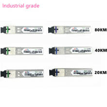 SC SFP Fiber optic module Industrial grade -40~+80 Celsius 1.25G20/40/80KM 1310/1490/1550nm Single-SFP compatible optical module 2024 - buy cheap