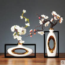 Vasos de cerâmica modernos, vasos criativos de cerâmica, presentes de decoração para estudo, casa 2024 - compre barato