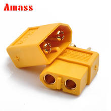 1 Pairs  Amass XT60 Plug Male and Female 3.5mm Golden Plated Bullet Connector for RC ESC Battery 2024 - buy cheap