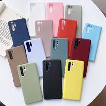 Capa para huawei p30 pro p20 p40 lite p10 plus capa doce cor macia tpu silicone caso para huawei companheiro 20 lite 30 pro funda capa 2024 - compre barato