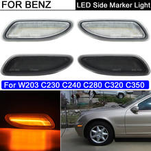 Luz LED de posición lateral, intermitente ámbar, lámpara indicadora para BENZ W203, C-CLASS, C230, C240, C280, C32, AMG, C320, C350, C55, AMG 2024 - compra barato