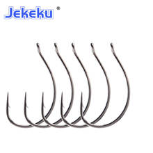 JEKEKU-anzuelos de pesca afilados, 9 unids/bolsa, 1 #2 #, gancho de pesca de gusano suave, cebo suave, gancho de plomo, aparejos de pesca 2024 - compra barato