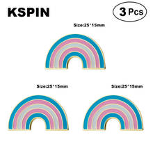 Pin de solapa con forma de arco iris transgénero, broches, alfileres, insignia de bandera, broche, insignias 2024 - compra barato