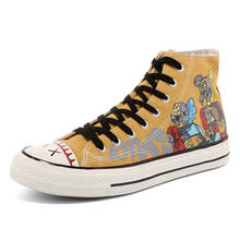 TaoBo-zapatos de lona con estampado de grafiti para hombre, zapatillas planas de alta calidad, informales, transpirables, ligeras 2024 - compra barato