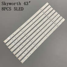 Tira de luces para TV Skyworth 43E3500, 43E3000, 43X5, 5800-W43001-3P00/5P00, 40,2 CM, 3V, nuevo, lote de 8 unidades, 100% 2024 - compra barato