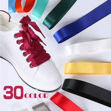 1 par de cordones planos de 30 colores para zapatillas de deporte, zapatillas de deporte coloridas de arcoíris para mujer, cordones de zapatos, cordones informales de lona para calzado deportivo 2024 - compra barato