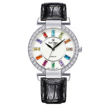 Royal Crown-reloj grande de cuarzo japonés para mujer, pulsera de vestir de moda fina, cuero, caja de regalo de lujo con diamantes de imitación 2024 - compra barato