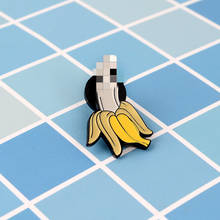 Creative brooch Banana-shaped spoof brooch denim badge collar 2024 - buy cheap