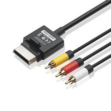 GREATLINK 1,8 м Аудио Видео AV RCA видео композитный кабель с тремя RCA штекерами для Xbox 360 Slim L3FE игровое оборудование аксессуары 2024 - купить недорого