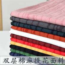 50cm*145cm/Piece, Half Size Pure Cotton Double Stripe Cotton Linen Cloth, Coat Dress, Pants, Shirt Fabric, DIY Handmade Material 2024 - buy cheap