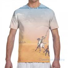 Camiseta de Don Quijote para hombre y mujer, camisa con estampado integral de Miguel de Cervantes, a la moda, de manga corta 2024 - compra barato