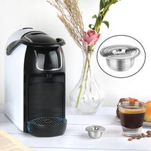 Cápsula de café reutilizável de aço inoxidável, cápsulas recarregáveis compatíveis com máquina bialetti 2024 - compre barato